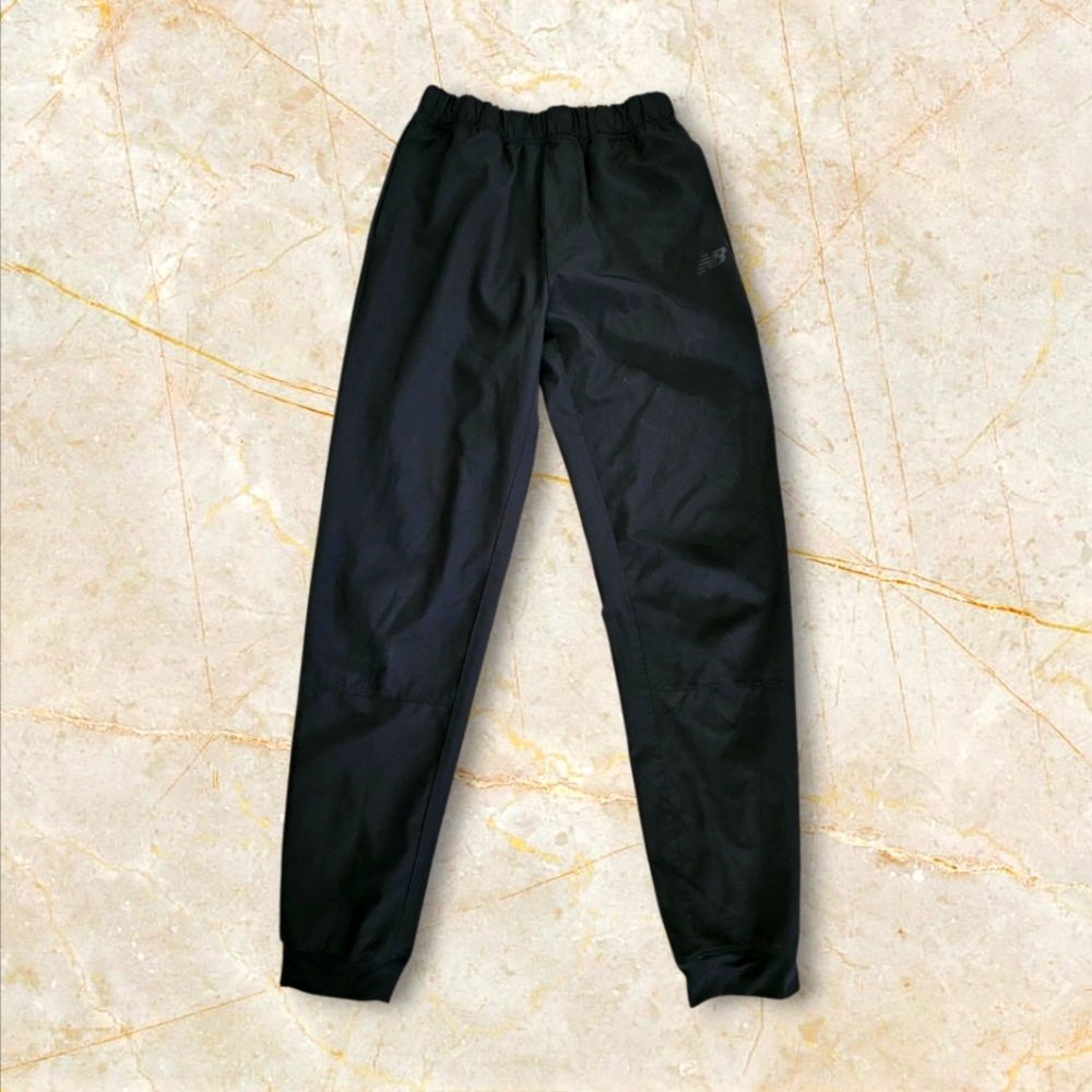 New Balance Unisex Black Lightweight Track Pants Sz Lg 14/16